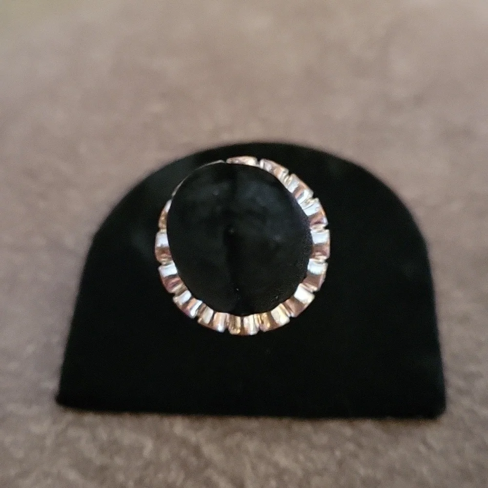 VTG Rhinestone Bezel Ring